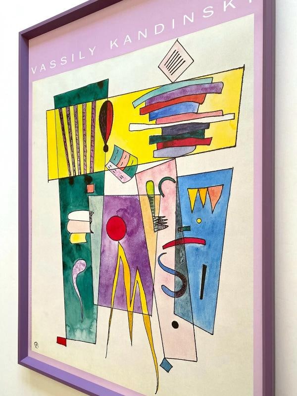VASSILY KANDINSKY RARE LITHO PRINT FRAMED POSTER "PAGE DU CARNET A DESSINS" 1937 - 11