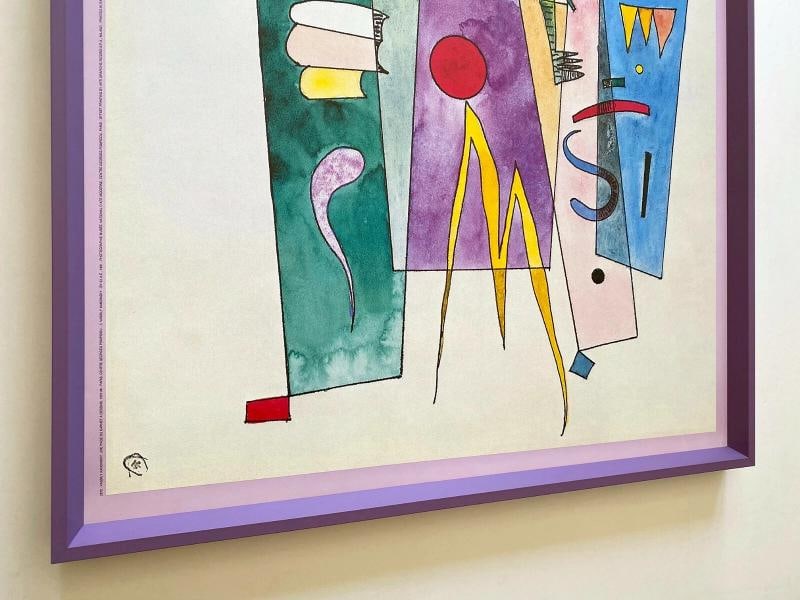 VASSILY KANDINSKY RARE LITHO PRINT FRAMED POSTER "PAGE DU CARNET A DESSINS" 1937 - 8