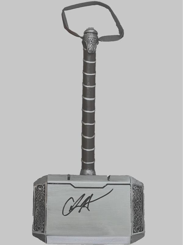 Chris Hemsworth Thor 17" Signed Hammer Love & Thunder Beckett Witness 3.5LBS: Industry: Movies,Movie: Thor Love & Thunder,Signed by: Chris Hemsworth,Signed: Yes,Autograph Authentication: Beckett,Original/Reproduction: Original,Country of Origin: United States