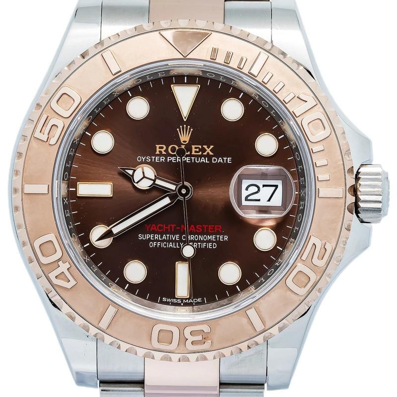 Rolex Yacht-Master 116621 2017 Card Chocolate Dial RG Two Tone Auto Watch 40mm - 2