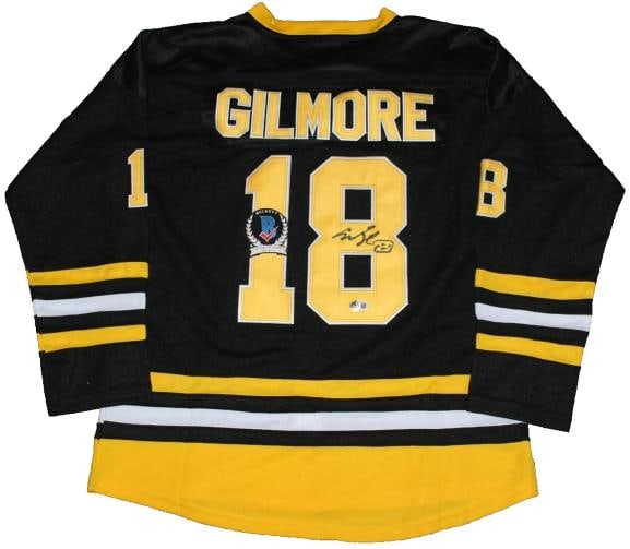 ADAM SANDLER SIGNED HAPPY GILMORE MOVIE BOSTON BRUINS HOCKEY JERSEY BECKETT COA: Industry: Movies,Movie: Happy Gilmore,Signed by: Adam Sandler,Signed: Yes,Autograph Authentication: Beckett,Original/Reproduction: Original,Country of Origin: United States