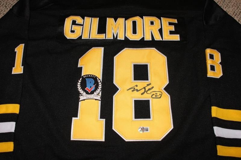 ADAM SANDLER SIGNED HAPPY GILMORE MOVIE BOSTON BRUINS HOCKEY JERSEY BECKETT COA - 3