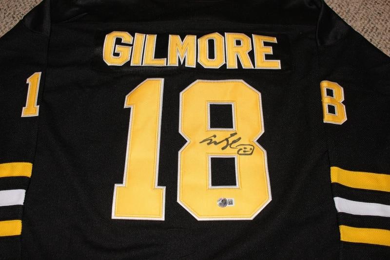 ADAM SANDLER SIGNED HAPPY GILMORE MOVIE BOSTON BRUINS HOCKEY JERSEY BECKETT COA - 4