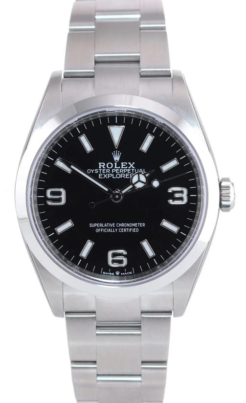 2022 NEW PAPERS Rolex Explorer Black Oyster Steel 36mm 124270 Watch Box and Papers - 2