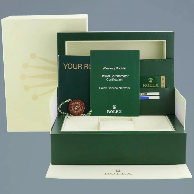 MINT 2012 PAPERS Rolex Daytona 116520 Black Steel Cosmograph Watch Box - 7