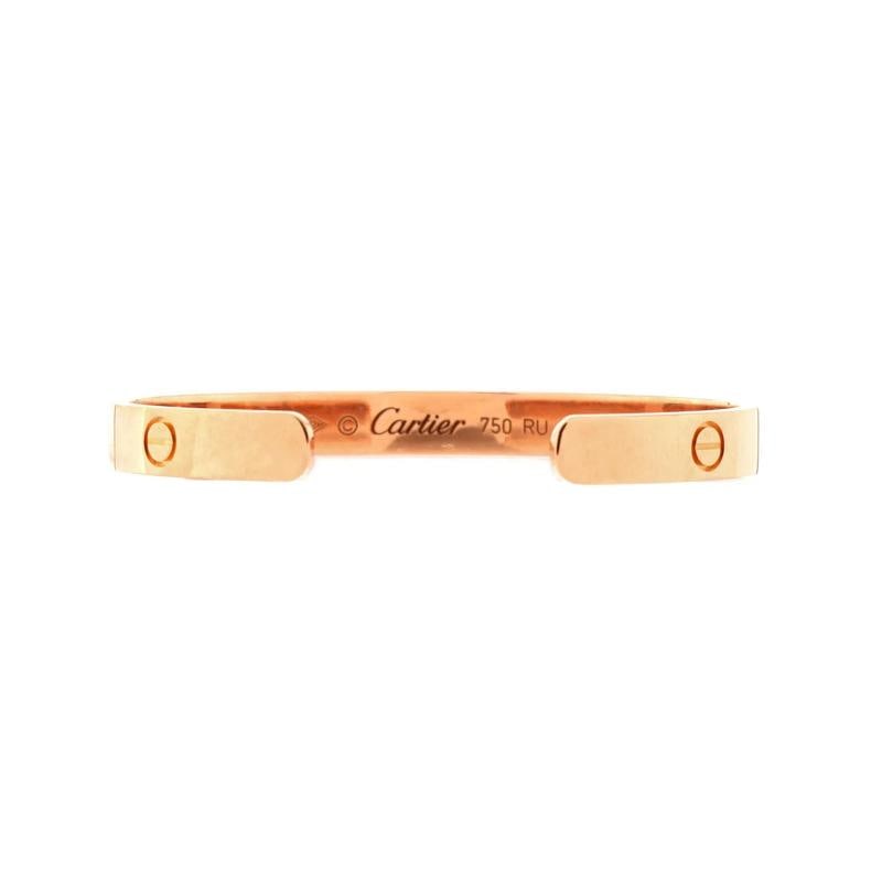 Cartier Love Cuff Bracelet 18K Rose Gold - 2