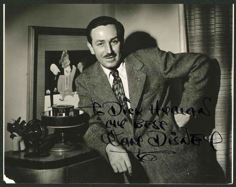 Walt Disney My Best Authentic Signed Black & White 7.5x9.5 Photo JSA: Object Type: Photograph,Autograph Authentication: JSA,Industry: Movies,Original/Reproduction: Original,PRODUCT_COA: JSA,PRODUCT_SIGNED_BY_NAME: Walt Disney,Country of Origin: United States