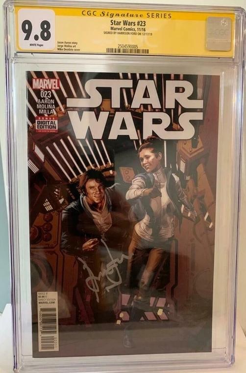 Han Solo Star Wars #23 CGC 9.8 Signed by Harrison Ford Signature Series Comic (1 of 3)