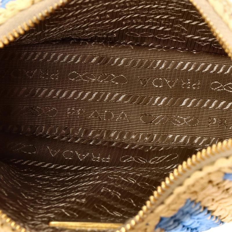 Prada Re-Edition 2005 Shoulder Bag Striped Raffia Small - 5