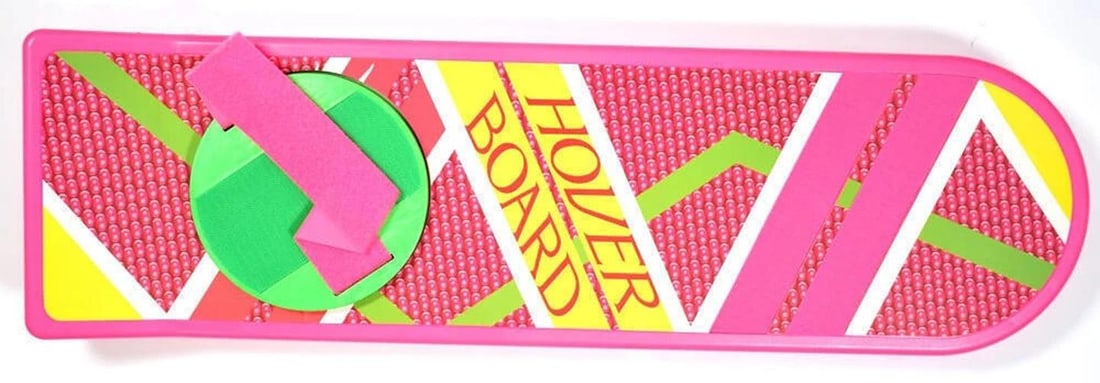 MICHAEL J FOX CHRISTOPHER LLOYD Autographed BACK TO THE FUTURE Hoverboard BAS Wi - 4