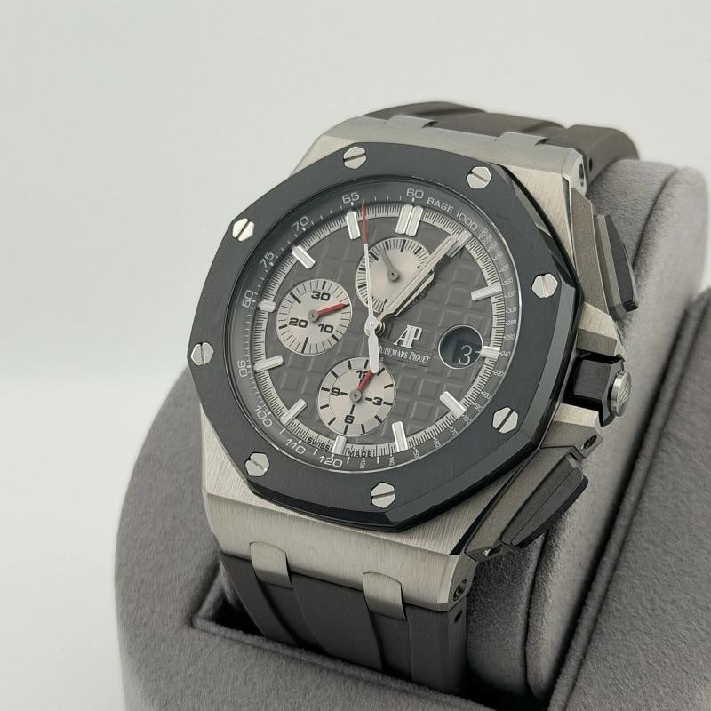 Audemars Piguet Royal Oak Offshore 26400IO 44mm Grey Dial Titanium Box Papers - 4