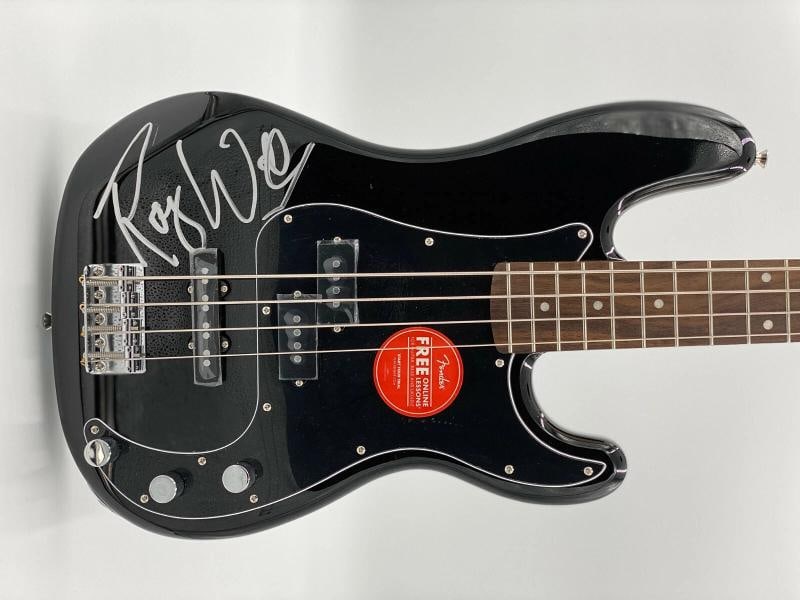 ROGER WATERS PINK FLOYD SIGNED AUTOGRAPH BLACK BASS GUITAR BECKETT BAS LOA: Industry: Music,Autograph Authentication: Beckett,Object Type: Guitar & Guitar Pick,Original/Reproduction: Original,Country of Origin: United States