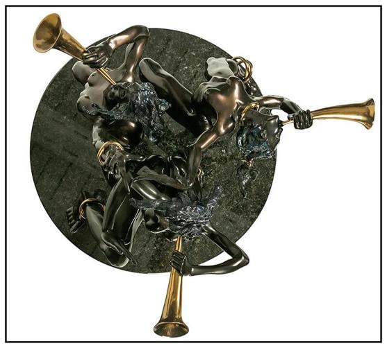 Nicole Taillon Large Original Female Figurative Bronze Music Sculpture Signed - 4