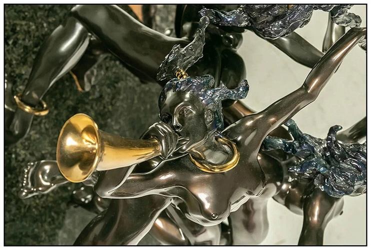 Nicole Taillon Large Original Female Figurative Bronze Music Sculpture Signed - 5