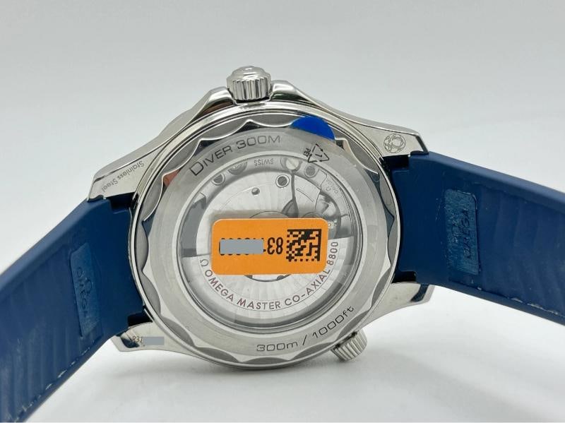 OMEGA Seamaster Diver 300M 210.32.42.20.06.001 Blue Ceramic Steel Box Paper - 7