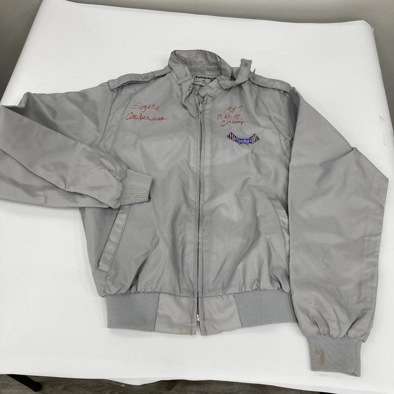 Dale Earnhardt Sr. Richard Petty NASCAR Legends Multi Signed 1987 Jacket JSA COA - 10