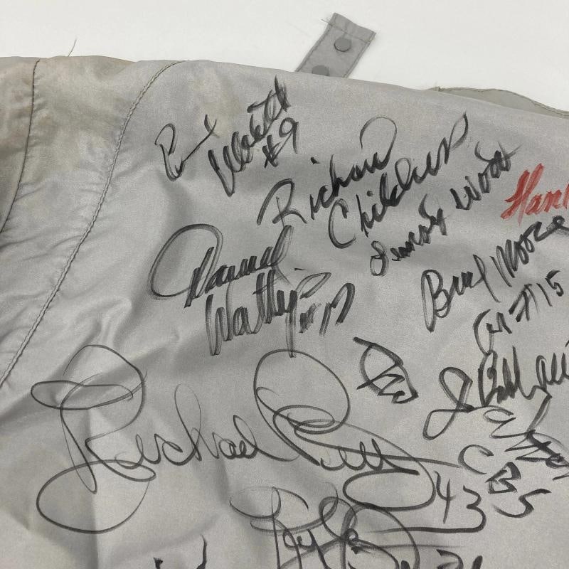 Dale Earnhardt Sr. Richard Petty NASCAR Legends Multi Signed 1987 Jacket JSA COA - 5