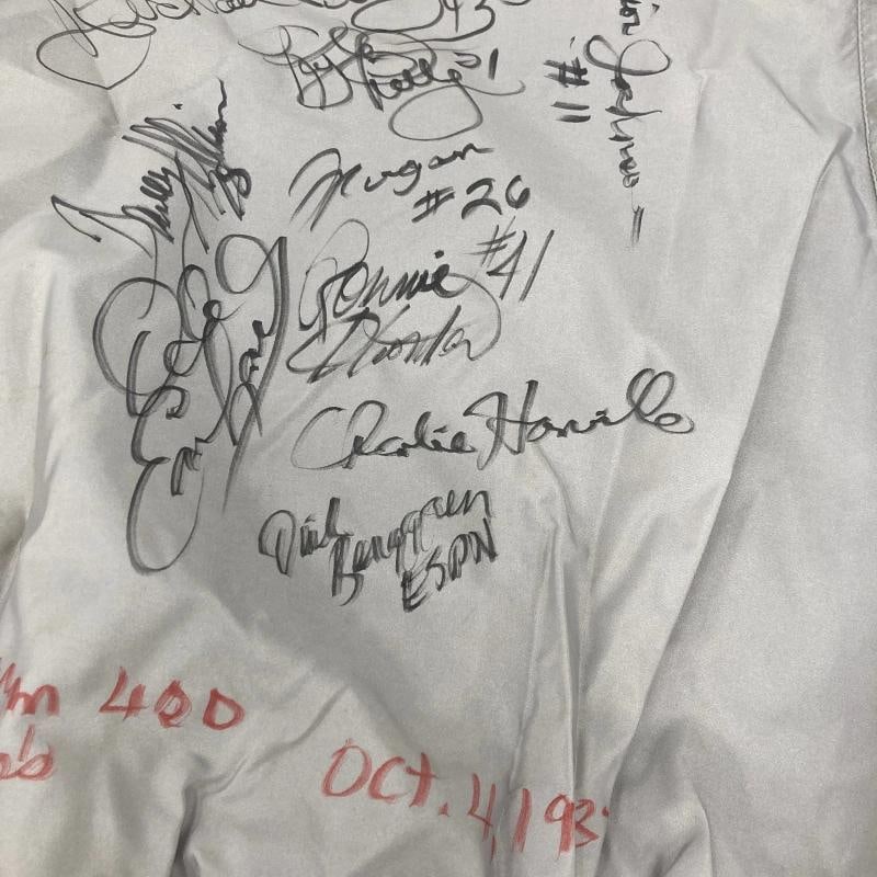 Dale Earnhardt Sr. Richard Petty NASCAR Legends Multi Signed 1987 Jacket JSA COA - 7