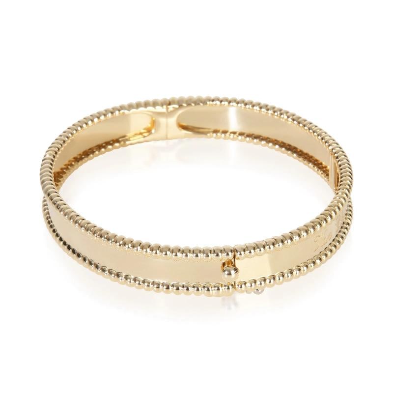 Van Cleef & Arpels Yellow Gold Perlee Signature Bracelet - 2