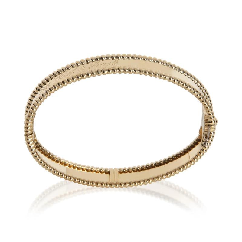 Van Cleef & Arpels Yellow Gold Perlee Signature Bracelet - 5