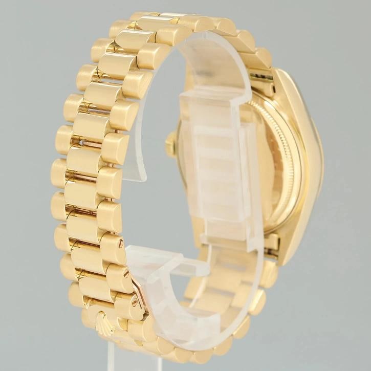 PAPERS MINT Rolex President Day-Date Champagne Roman 18038 Quickset Gold Watch - 6