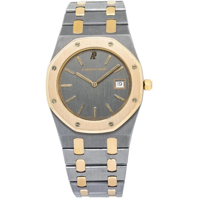 Audemars Piguet Royal Oak 56175TR Quartz Tantalum Rose Gold Grey Dial Men 33mm: Case Size 33mm Wrist Fit 6.5 inches Box No Papers Yes Condition Ã¢â‚¬â€ Used - Good Full Specifications Brand Audemars Piguet Customized No Serial # D-31605-