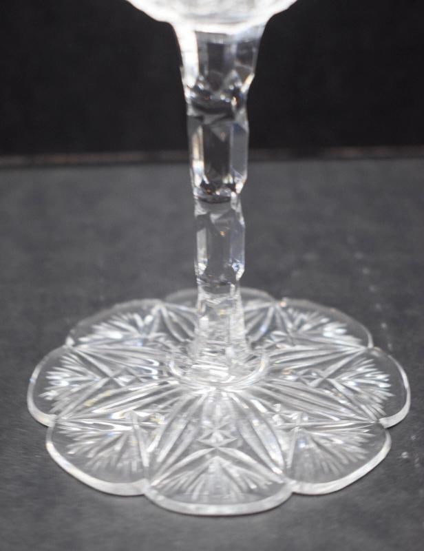 Rare Baccarat Conde Cut Glass 6 Piece Place Setting - Signed - 6