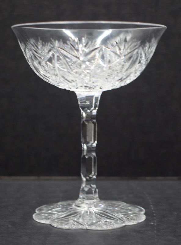 Rare Baccarat Conde Cut Glass 6 Piece Place Setting - Signed - 8