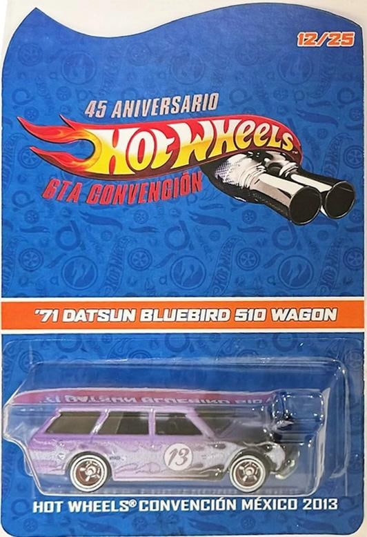 DATSUN BLUEBIRD 510 WAGON Mexico 2013 Convention Hot Wheels Car #23/25 - 3