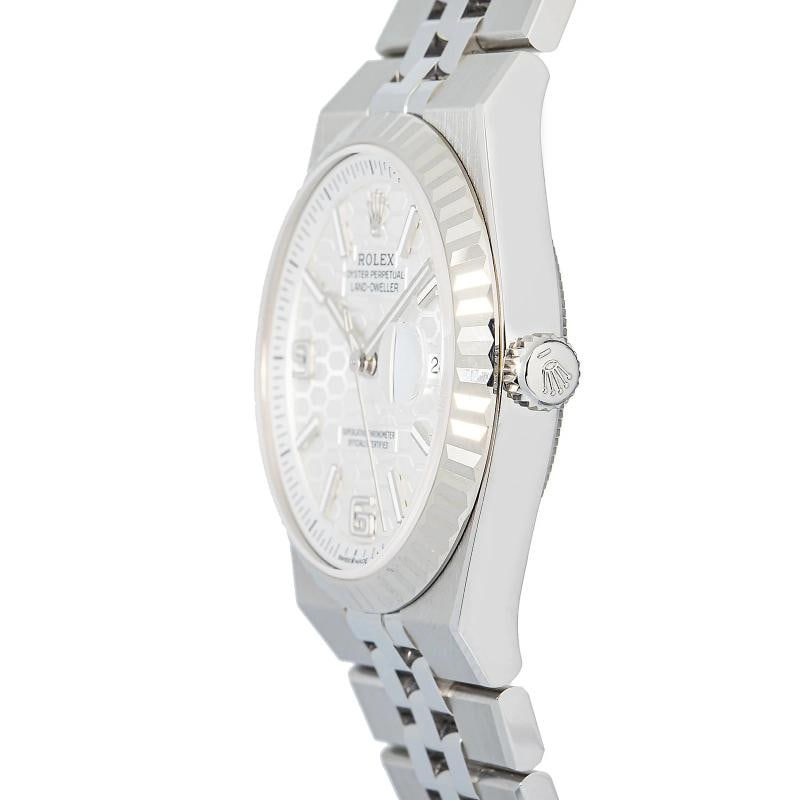 Rolex Land-Dweller 127234 2026 w/B&P MINT SS Jubilee White Dial Auto Men's 36mm - 3