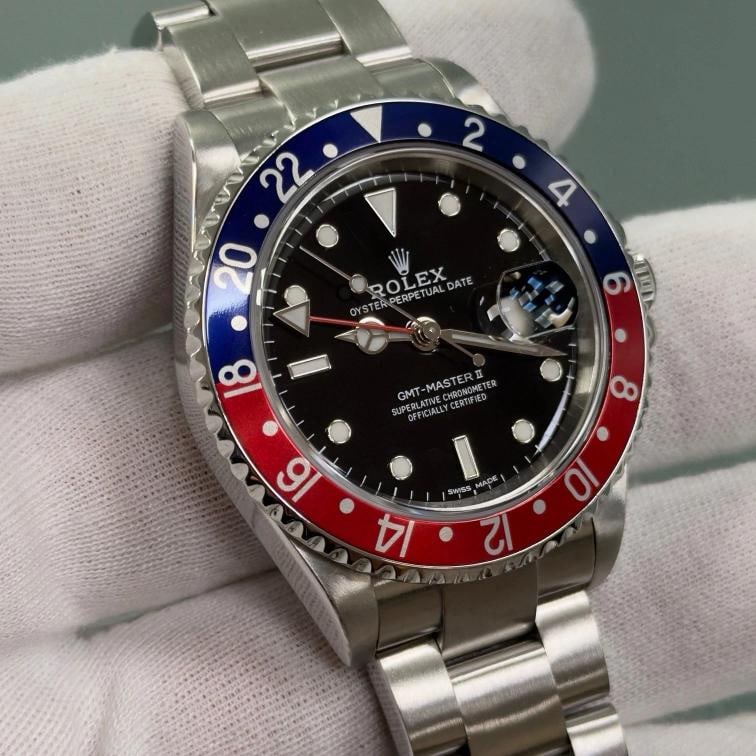 2025 CPO Rolex GMT Master II Pepsi 16710BLRO 40mm Red Blue Bezel Steel Box Card - 11