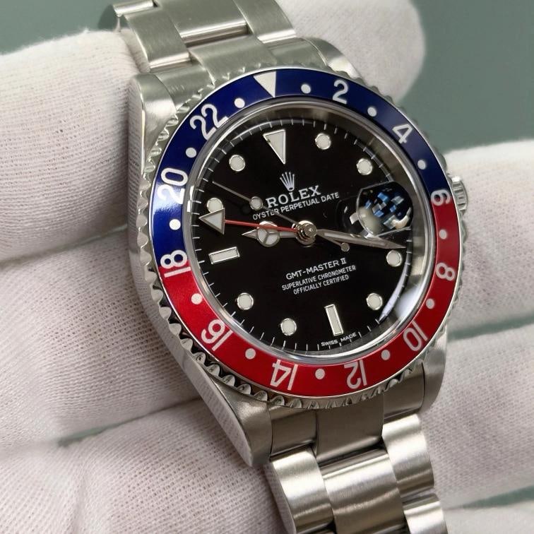 2025 CPO Rolex GMT Master II Pepsi 16710BLRO 40mm Red Blue Bezel Steel Box Card - 3