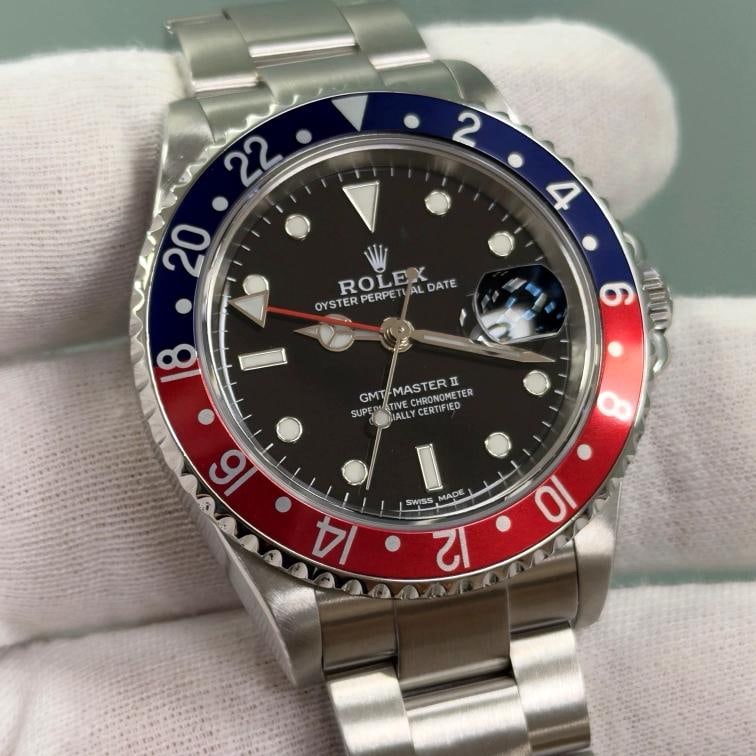 2025 CPO Rolex GMT Master II Pepsi 16710BLRO 40mm Red Blue Bezel Steel Box Card - 9