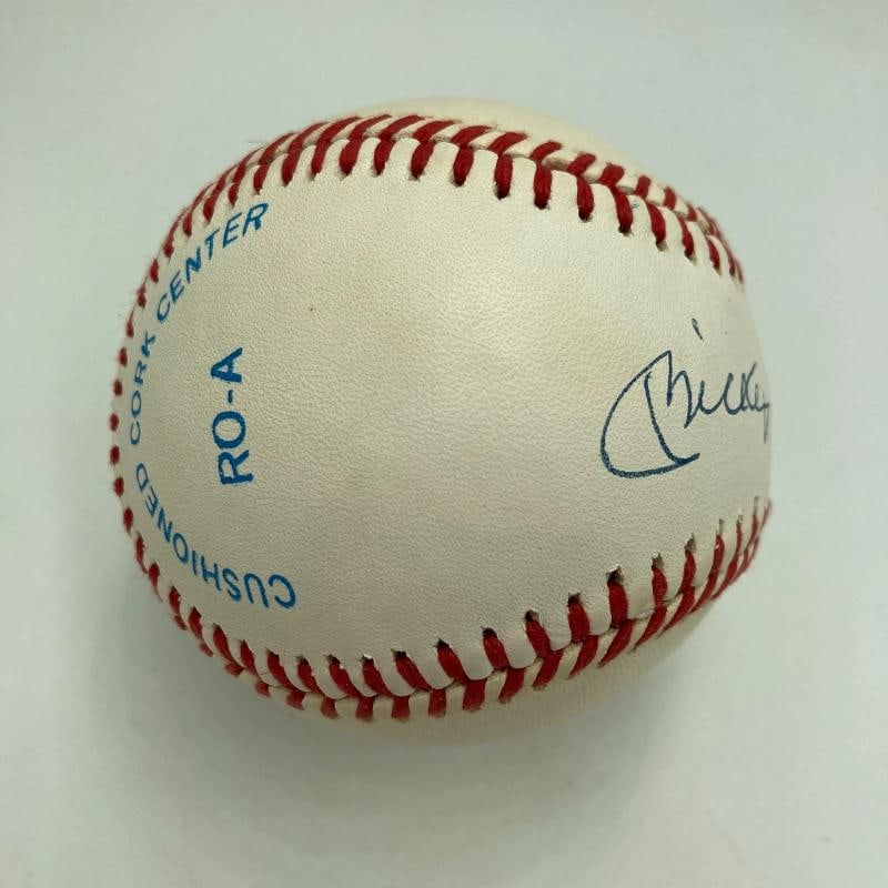 Mickey Mantle Signed American League Baseball PSA DNA Graded 10 GEM MINT - 5