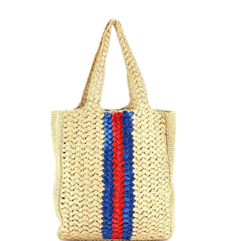 Gucci Blondie NM Open Tote Raffia Small - 4