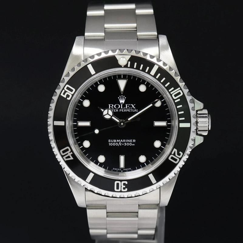 2000 MINT Rolex Submariner No-Date 2 Line Dial 14060M Steel Black 40mm Watch Box - 2