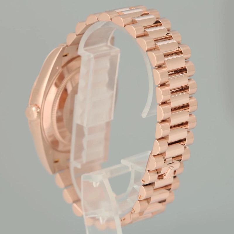 PAPERS MINT 2020 Rolex President 40mm Rose Gold Sundust Diamond 228235 Watch Box - 4