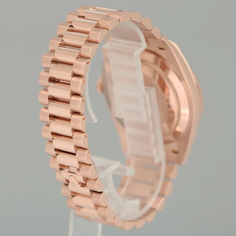 PAPERS MINT 2020 Rolex President 40mm Rose Gold Sundust Diamond 228235 Watch Box - 6