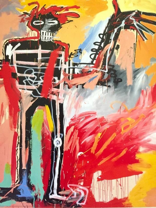 JEAN MICHEL BASQUIAT RARE LITHOGRAPH PRINT " BOY&DOG IN A JOHNNYPUMP " 1982 - 6
