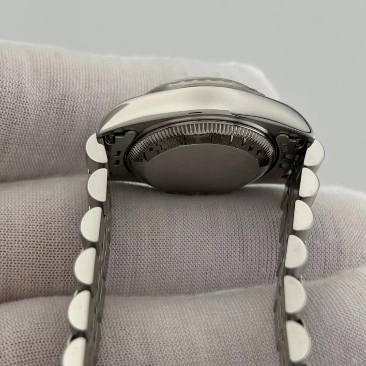 Rolex Oyster Perpetual Lady Date 69240 26mm White Roman Dial Steel Service Paper - 6