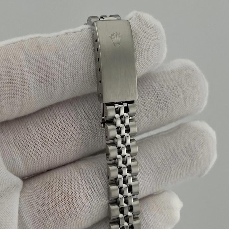 Rolex Oyster Perpetual Lady Date 69240 26mm White Roman Dial Steel Service Paper - 7