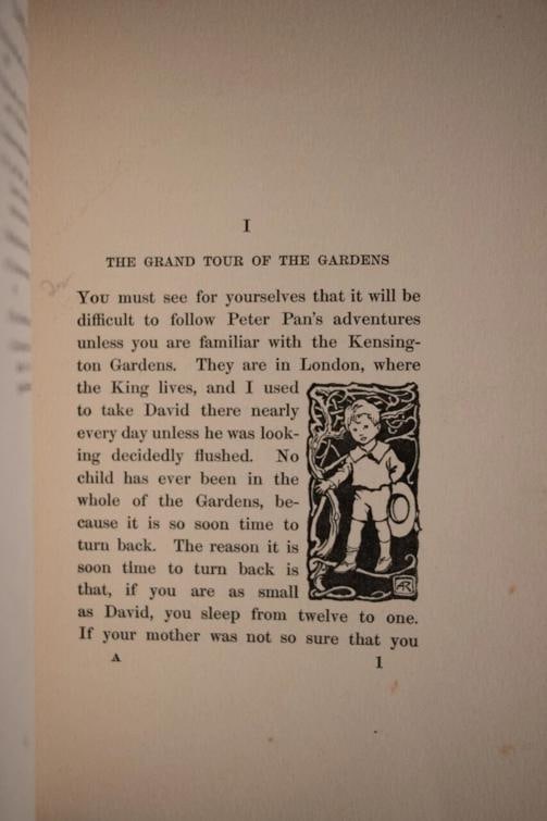 1906 Peter Pan In Kensington Gardens by J M Barrie 1stED Bayntun Binding Rackham - 10