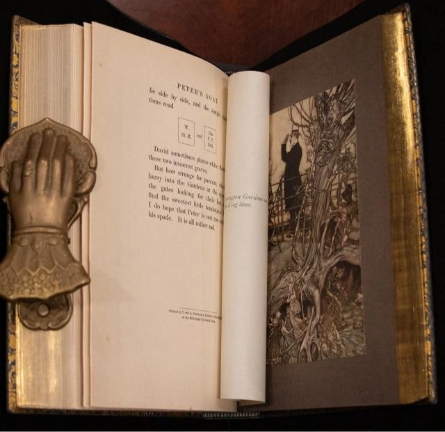 1906 Peter Pan In Kensington Gardens by J M Barrie 1stED Bayntun Binding Rackham - 13