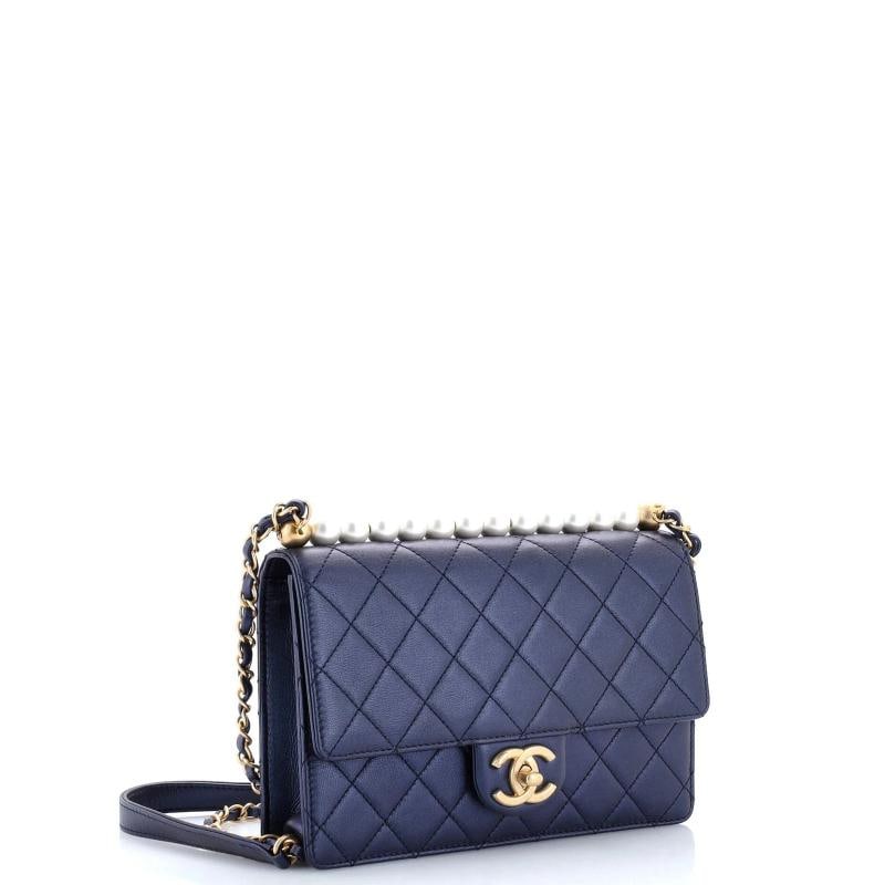 Chanel Chic Pearls Flap Bag Quilted Lambskin Small - 2