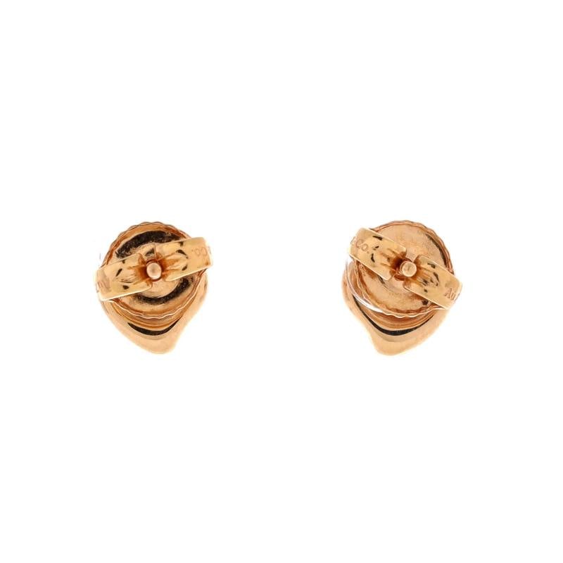 Tiffany & Co. Elsa Peretti Open Heart Earrings 18K Rose Gold 7mm - 3