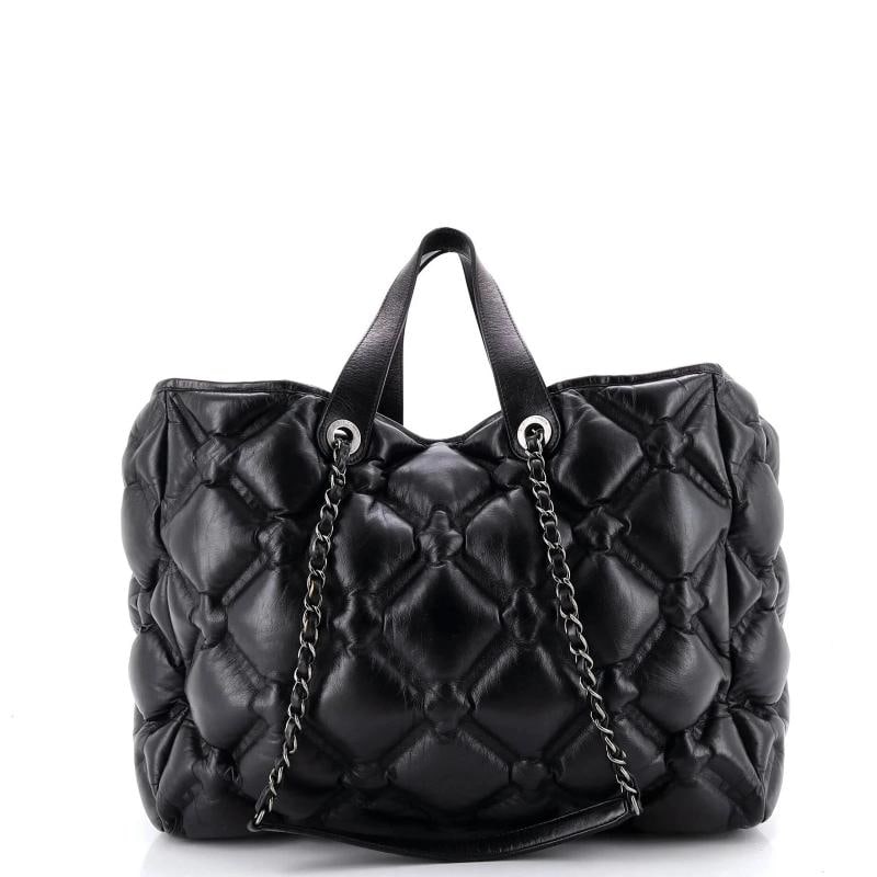 Chanel Chesterfield Shopping Tote Quilted Leather Large - 3