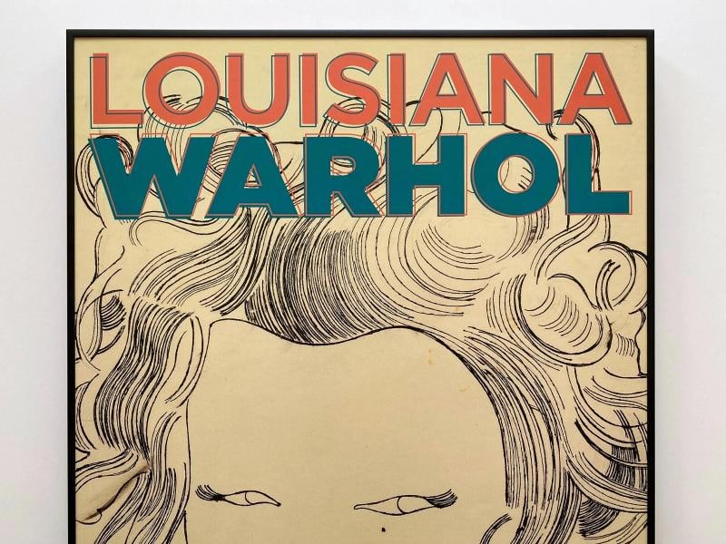 ANDY WARHOL FOUNDATION RARE DENMARK MUSEUM EXHIBITION POSTER "FEMALE HEAD" 1957 - 2