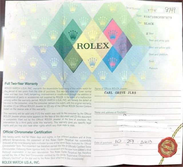Rolex GMT-Master II 16710 Black Stainless Steel Box Paper 40mm 2003 - 9