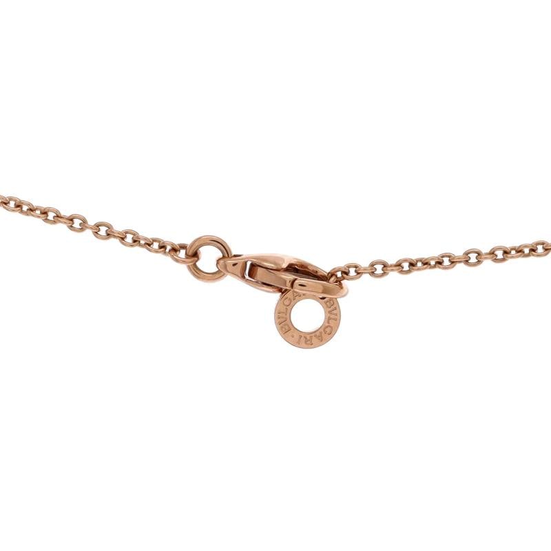 Bvlgari B.Zero1 Pendant Necklace 18K Rose Gold and Ceramic with Diamonds - 4