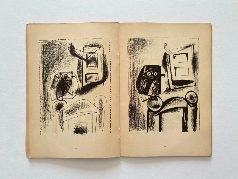 "PABLO PICASSO LITHOGRAPHS 1945-47" RARE 1947 MOURLOT LITHOGRAPH PRINT ART BOOK - 10